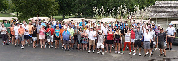 attendees at Michael Shannon Gold Tournament