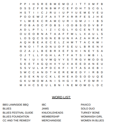 word search puzzle