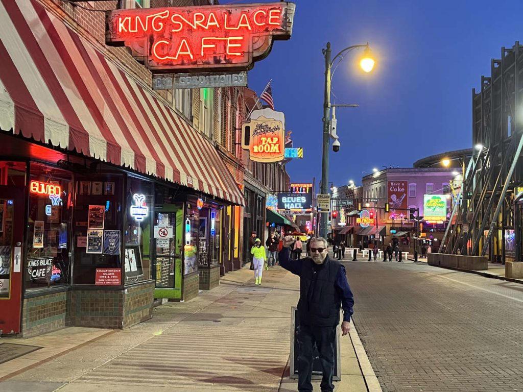 Mark Montgomery on Beale Street