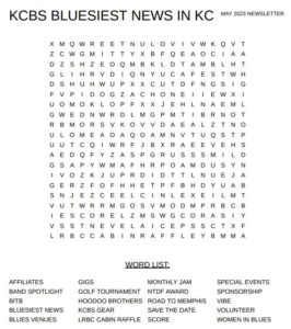 May wordsearch puzzle