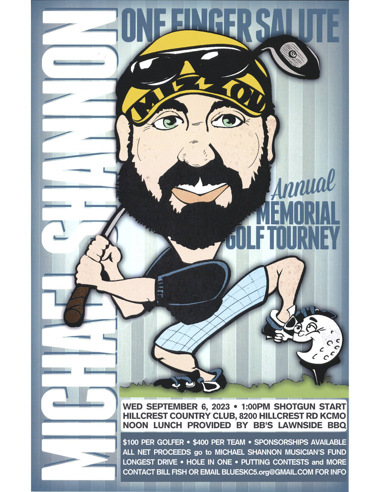 Michael Shannon Golf Tournament 2023 poster