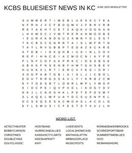 June 2023 word search