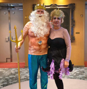 Laura and Bill Snow dressed as characters from The Little Mermaid