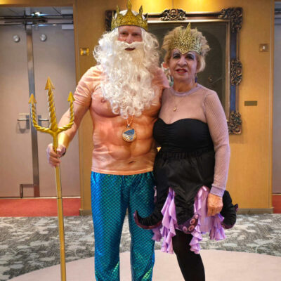 Laura and Bill Snow dressed as characters from The Little Mermaid