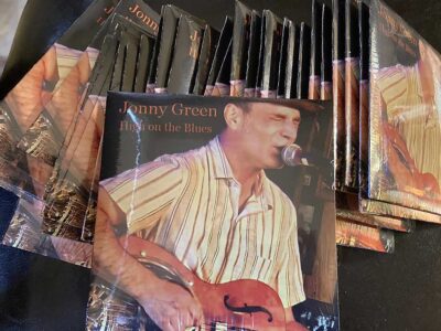 jonny green, high on the blues, a pile of CDs