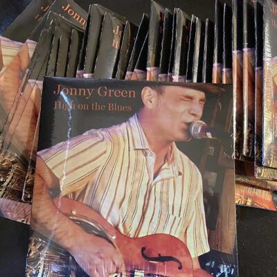 jonny green, high on the blues, a pile of CDs